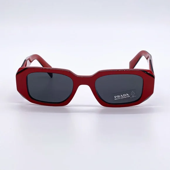 NEW PR17WS 12N5S0 PRADA SUNGLASSES SPR 17W RED UNISEX EYEWEAR PRADA PR 17WS - Picture 4 of 15
